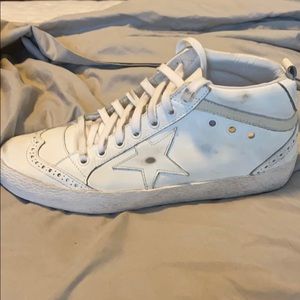 Golden Goose Midstar All white leather sneakers